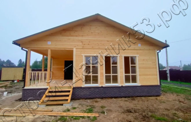 2 Каркасно-щитовой дом  Д-23, 9х9м, 81  М², Калужская область, Боровский район, СНТ «Свобода-66». (4)